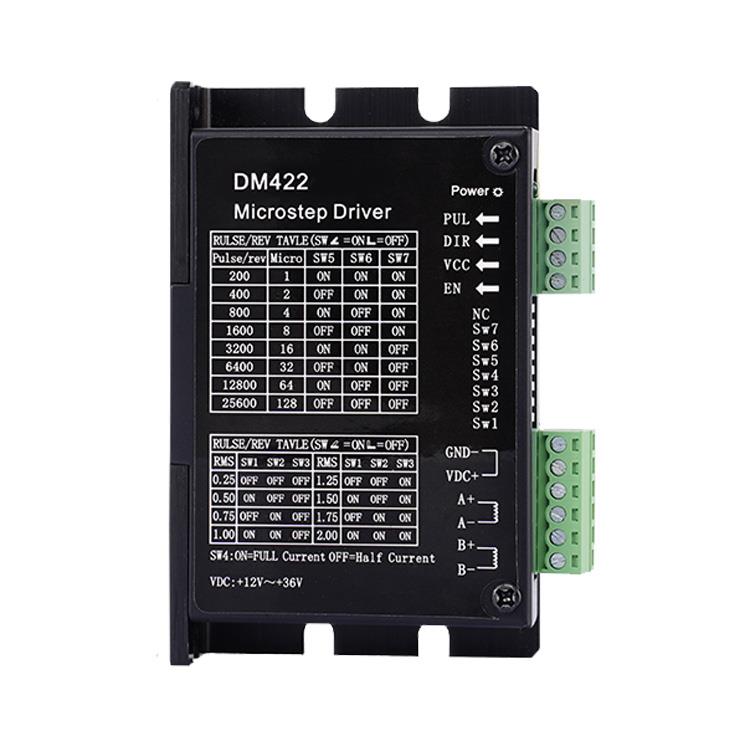 步進電機驅(qū)動DM422 適用28/35/42電機 1~128細(xì)分 0.25~2A