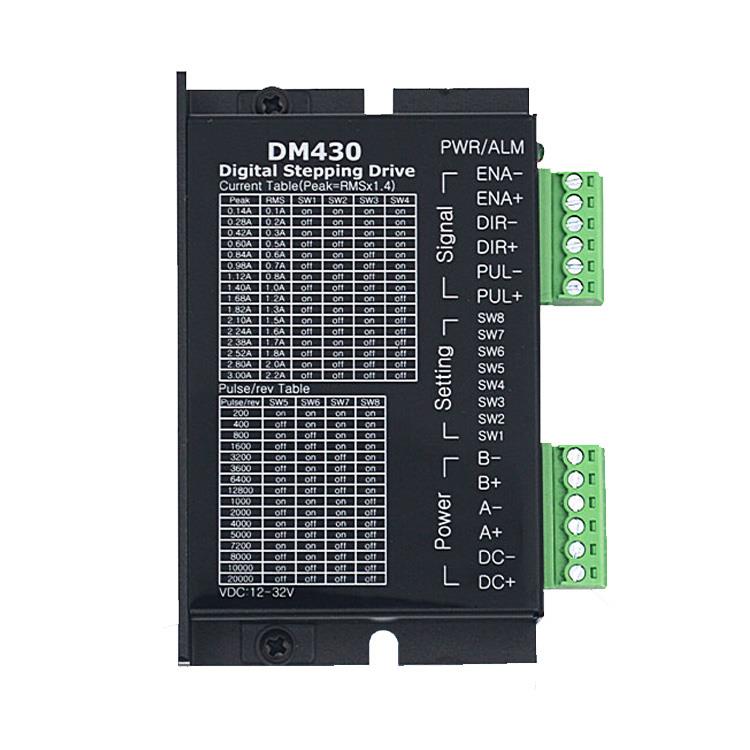 步進電機驅(qū)動DM430 適用42電機 0.1~3A 1~128細(xì)分 12~32V
